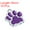 Purple, variant on Uxcell Animal Cat Dog Paw Print Charm, 10 Pcs Footprint Bead Claw Pendants, Purple