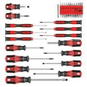 Screwdriver Set, Professional Screwdriver Set with Case, Torx Phillips Slotted Hex Pozi Precision Screwdriver Set,42-PC Made of 6150CRV with Heavy Duty Magnetic Tips for Home Repair,Improvem