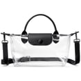 thumbnail image 1 of Bolsa transparente con diseño de bandolera pequeña aprobada por BOSTANTEN Stadium, color negro, 1 of 6