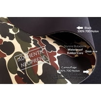 2mm Camouflage Neoprene Fabric, Scuba Wetsuit Material, Fabric For Sewing, Thin Foam Rubber Sheet (Camouflage, 1' x 2')