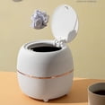thumbnail image 3 of 1pcs - office trash can - Ivory white, 3 of 5