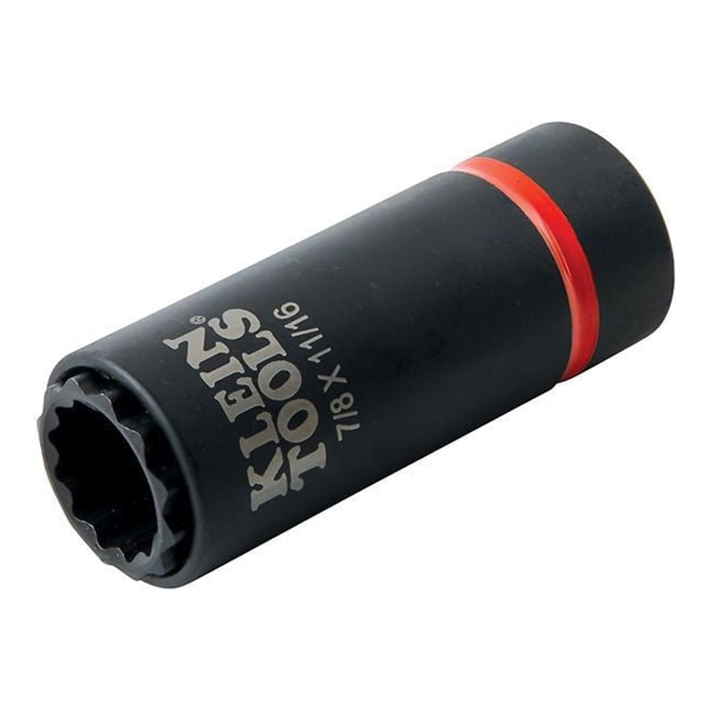 Klein Tools 66014 7/8 in. and 11/16 in. 2-in-1 12-Point Impact Socket