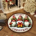 thumbnail image 4 of Festive Round Mat 24 Inch Christmas Living Room Rug Holiday Decor Carpet Non-Slip Floor Covering, 4 of 6