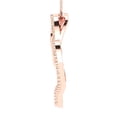 thumbnail image 3 of 0.33 ct Brilliant Round Cut Natural Morganite 14k Rose hypoallergenic Solid gold Designer Everyday Affordable Dainty Necklace Pendant with 16" Chain, 3 of 6