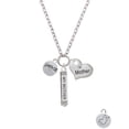 thumbnail image 2 of Delight Jewelry Silvertone Peace with AB Crystal and Dove Always My Mother Bar Zoe Necklace, 2 of 4