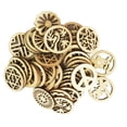 thumbnail image 1 of simhoa 100 Pieces Mixed Wooden Round Cutouts Craft Embellishment Gift Tag Wood Ornament, 1 of 8