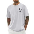 thumbnail image 2 of Men's Hawaii Printed T-Shirt Men's Loose Casual Short Sleeve Top XL, 2 of 4