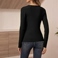 thumbnail image 6 of Grace Karin Women's Crewneck Pullover Sweater Long Sleeve Lightweight Sweater High Stretchy Slim Fit Jumper Tops, 6 of 8