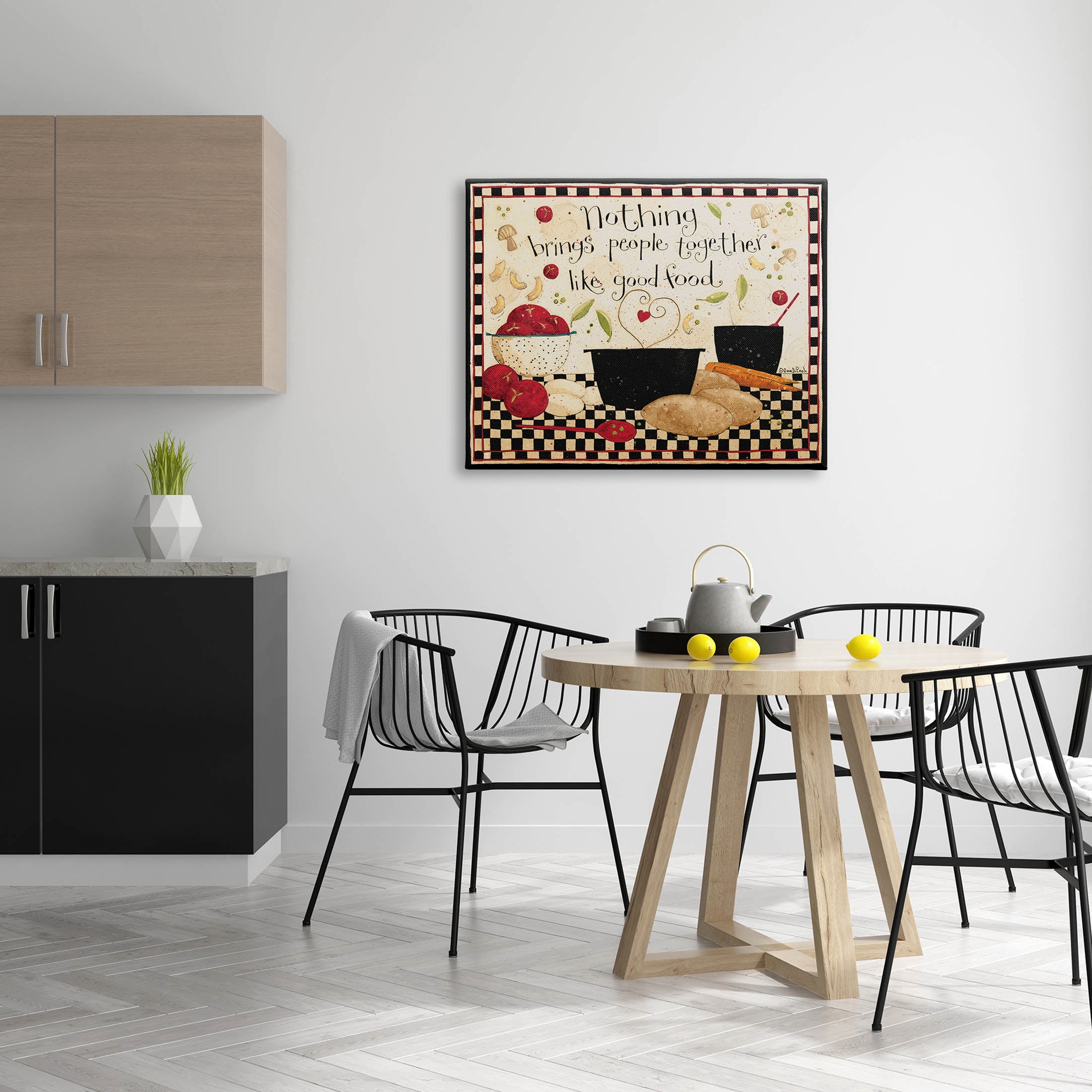 Good Food Brings People Together Phrase Food & Beverage Graphic Art Gallery Wrapped Canvas Print Wall Art