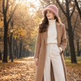 thumbnail image 5 of Lumtrix Faux Fur Winter Hats For Women Winter Christmas Stocking Stuffers Fluffy Solid Color Cap Pink One Size, 5 of 5