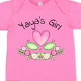 thumbnail image 4 of Inktastic Yaya's Girl Heart Flowers Girls Baby Bodysuit, 4 of 5