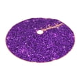 thumbnail image 2 of Kll Purple Glitter Christmas Tree Skirt 36",Party Decorations Farmhouse For Christmas Decorations Holiday Party, 2 of 8