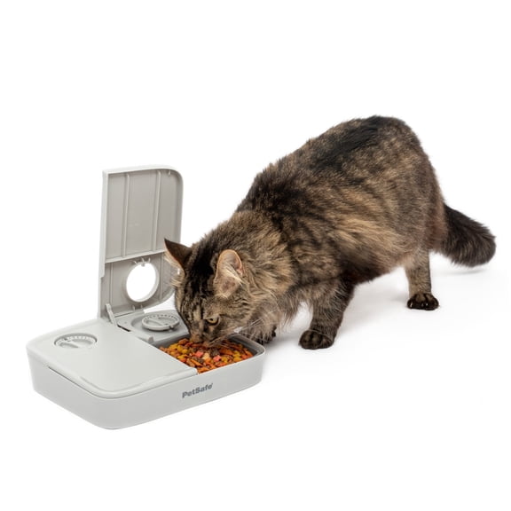 PetSafe Analog 2 Meal Programmable Pet Feeder, Dry or Semi-Moist Food, 3 Cup/16 Oz Capacity
