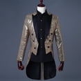 thumbnail image 4 of Esmoquin de lentejuelas para mago, traje de hombre para espectáculos escénicos, abrigo, presentador de bar, director de coro Bel Canto, 4 of 5