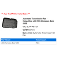 thumbnail image 2 of Automatic Transmission Pan - Compatible with 2006 Mercedes-Benz S350, 2 of 2