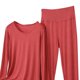 thumbnail image 2 of Conjunto de Ropa Interior Larga de Manga Larga Cuello Redondo Ropa de Salón Casual Pijamas Ropa de Dormir Ropa de Noche Acogedora, 2 of 5