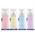 thumbnail image 3 of Youkk 10pcs Professional Oil Brush Set For Smooth And Versatile Painting Durable Easy To Clean Soft White, 3 of 6