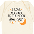 thumbnail image 4 of Inktastic I Love My Titi to the Moon and Back Boys or Girls Long Sleeve Baby Bodysuit, 4 of 5