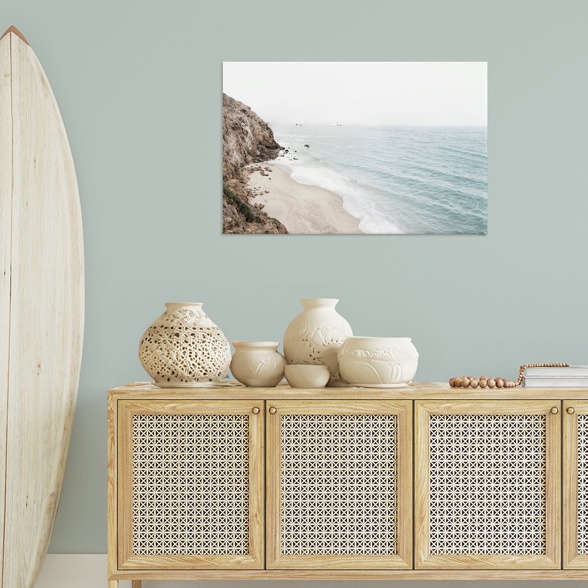 Stupell Industries California Coast Cliffs Nautical & Beach Photography Wrapped Canvas Art Print Wall Art, 36 x 24