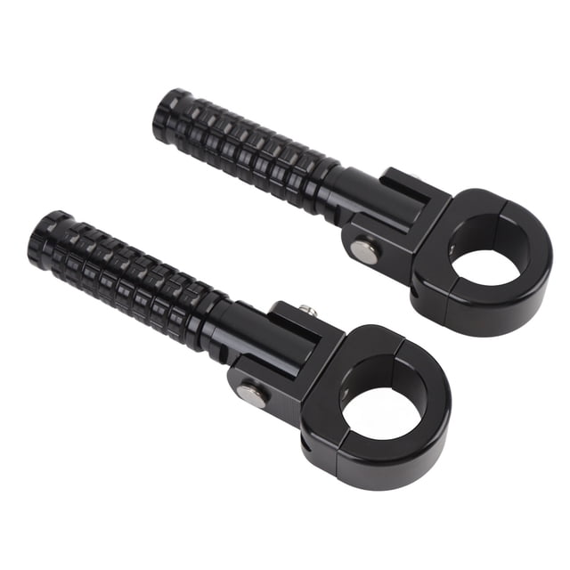 Reposapiés Para Motocicleta, Reposapiés Para Motocicleta, ángulo Ajustable, Agarre Mejorado Versátil, aleación De Aluminio, 1 Par Para Motocicleta Con Parachoques De 1