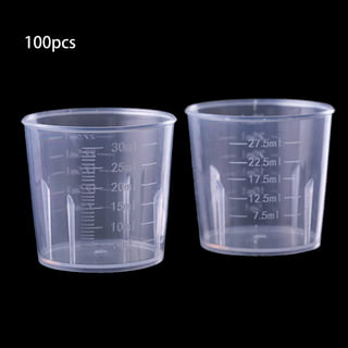 Disposable Measuring Cups for Resin - Pack of 20 8oz Clear Plastic Mea —  CHIMIYA