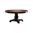 thumbnail image 6 of Bowery Hill Wood Brown Dining Set Round Premium Upholstered 60" Unassembled, 6 of 11