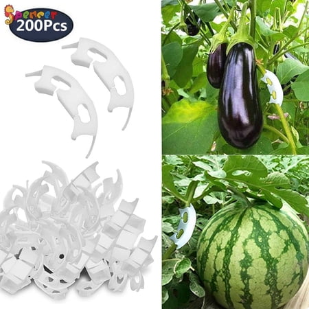 Spencer 200Pcs Plant Training Bender, Tomato Branches Bender Twig Clamps Plant Clips for Low Stress Control The Growth of Plants