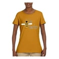 thumbnail image 2 of Be Fearless Buzzing Bee Pop Culture Womens Graphic T-Shirt, Gold, Large, 2 of 3
