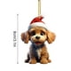 thumbnail image 5 of Adorno colgante de Navidad para perro - Pequeña mochila acrílica para coche y decoración para árbol, casa, pared, regalos, 5 of 5