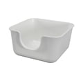 thumbnail image 2 of GROWTH TANK Cat Litter Trays Bedpan Toilette Sand Box Container Open Top Cats Litter Box for White, 2 of 9