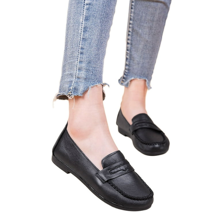 NIEWTR Women's Comfortable Summer Loafers Casual Slip on Shoes