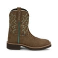 thumbnail image 2 of Justin Boots Womens Sunny Embroidered Square Toe Cowboy  Ankle Boots, 2 of 7
