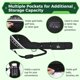 thumbnail image 5 of Bolsa de transporte para palos de golf, bolsa de transporte portátil para domingos de golf para 7-10 palos de golf, bolsa de viaje para palos de golf con 4 bolsillos para accesorios de golf, estuche d, 5 of 8
