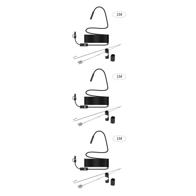 Wisewang Phone Checking Camera Professional Check Equipment Waterproof Interior Inspect Tool Set Accessories Inspection Accessory 5.5mm * 1M 3Set