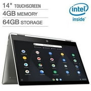 HP 14" Touchscreen 2-in-1 Chromebook - Intel Pentium Silver - 1080p 4GB Memory 64GB Hard Drive Chrome OS Wireless-AC