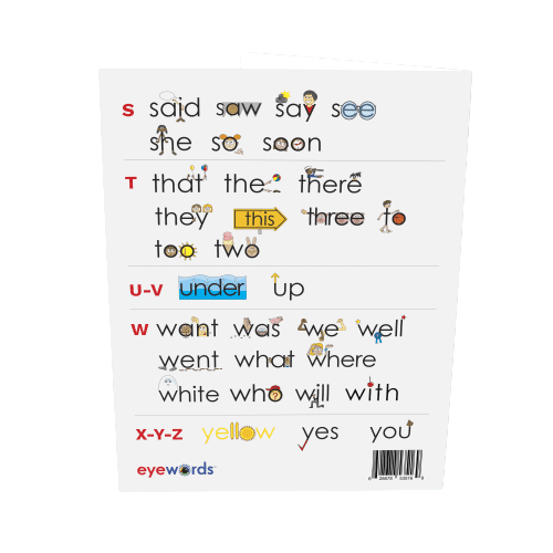 Class Set of Eyewords™ Multisensory Sight Words Desktop Dictionary, Sets #1 & 2, Words 1-100 (15 Sets)