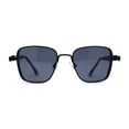 thumbnail image 2 of Unique Steam Punk Bolt and Spring Rectangle Metal Rim Sunglasses Black Smoke, 2 of 4