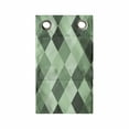 thumbnail image 1 of Geometric Rhombus Hanging Pocket Organizer, Modern Symmetric Classic Argyle Pattern Green Palette Print, Printed Polyester Storage Bag with Pockets, 9" x 27", Pale Green Dark Green, 1 of 2