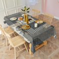 thumbnail image 6 of Geometric and Floral Boho Pattern Rectangle Tablecloth 60"x120",Waterproof Polyester Rectangle Table Cloth, Wipeable Spillproof Polyester Tablecloth for Dining, Camping, Indoor and Outdoor, 6 of 6