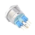 thumbnail image 2 of Interruptor de botón momentáneo perfecl 25 mm 1NO1NC Acero inoxidable LED azul, 2 of 8