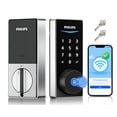 thumbnail image 1 of Cerradura inteligente Philips 240X-1HW WiFi con huella digital y acceso sin llave, 1 of 9