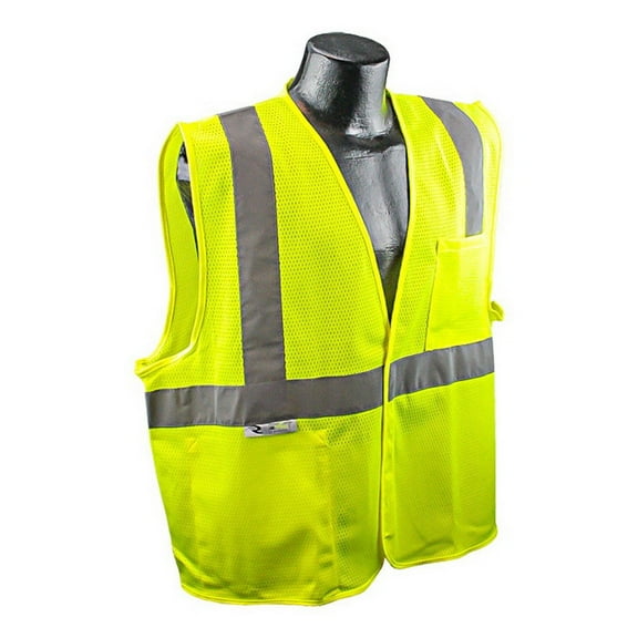 Radians SV2GM5X Class 2 Safety Vest Mesh, Green, 5 Extra Large