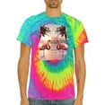thumbnail image 2 of Wild Bobby, Flamingos in Summer on Beach, Animal Lover, Tie-Dye Tees, Minty Rainbow, Small, 2 of 3