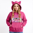 thumbnail image 3 of pop Huntrix Print Cat Ears Hoodie with De-mon Sweatshirt S-aja Movie Fashion Streetwear Long Sleeve Print Soft Sweatshirt L, 3 of 4