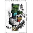 thumbnail image 3 of Minecraft: Metro Art - Chicken Jockey Wall Poster, 22.375" x 34", 3 of 5