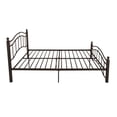 thumbnail image 3 of Noble House Yarel Contemporary Iron Queen Bed Frame, Hammered Copper, 3 of 11