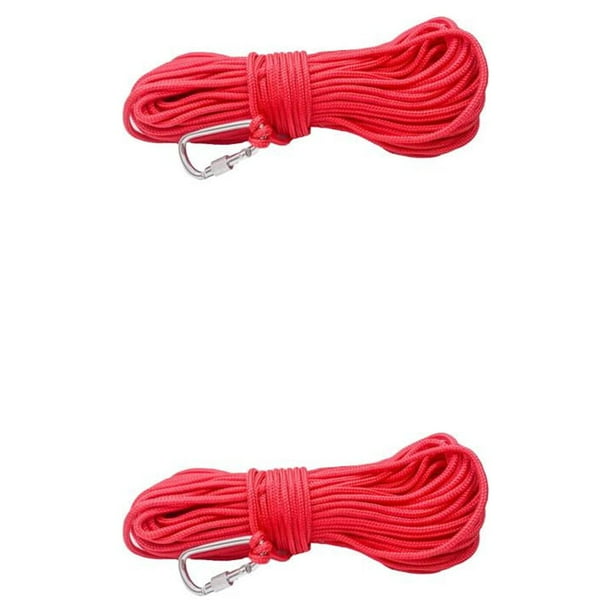 Yuarrent Hilo trenzado de pesca de 4mm de diámetro, cuerda pesada, bloqueo de seguridad multifuncional para exteriores, tendedero 4mmx10m 2Conjunto