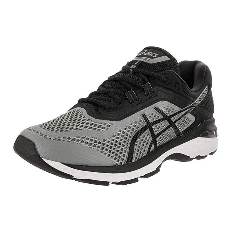 asics 6 running shoes, stone grey/black/white - Walmart.com