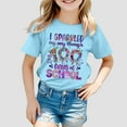 thumbnail image 3 of YUEHUA Kids Little Boys Girls 100 Days of School Shirt Short Sleeve Funny Graphic Letters Print Celebration Top, 3 of 5