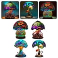 thumbnail image 6 of CPAN Creative colorful resin bedside mushroom retro night light atmosphere lamp, 6 of 6